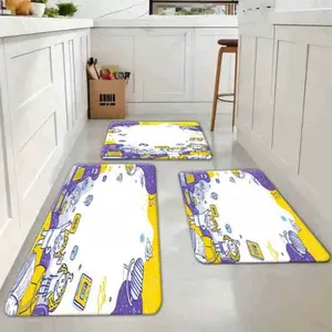 1PC Mat Vibrant Kids Learning Playmat Cartoon Doodle Non Slip Floor Mat, For Living Room, Bedroom, Or Outdoor Decor