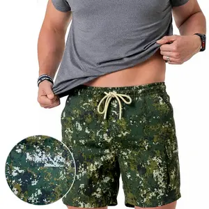 PACK3 Men’s Camo Cargo Shorts – Lightweight Quick-Dry, Elastic Waist Drawstring, Above-the-Knee with Cargo Pockets, Summer Military Streetwear