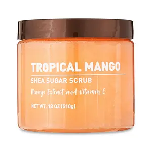 Equate Shea Sugar Scrub in Tropical Mango 18 oz – Gently Exfoliates and Moisturizes for Softer, Healthier Looking Skin Body Care Exfoliant