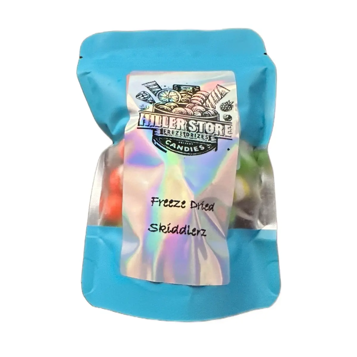 The Hiller Store Freeze Dried Skittles - Snack & Candy Rainbow Sweet Candies Bonbon