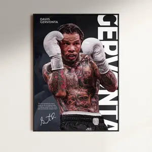 [Sale Up To 50%] Gervonta Davis Poster, Boxing Wall Art, Champion Fighter Print , Tank Davis Decor, Sports Room Art, Boxing Gift Idea ( Unframed- Print Only )
