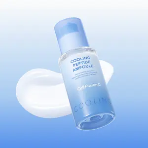 Cell Fusion C Cooling Peptide Ampoule | Cools Skin by 11.7°F | Pore Refining & De-Puffing | COOL-ing HA + Glacier Water | Korean Cooling Skincare