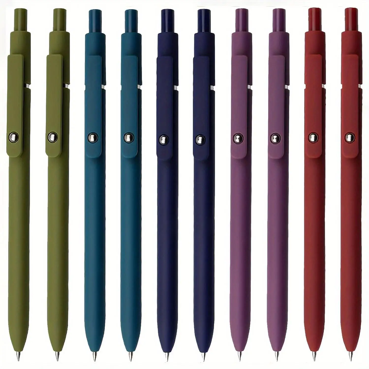 10/20 Pcs Black Gel Pens – Quick Dry, No Smudge, Smooth Writing for Students, Nurses, Office & Journaling | Aesthetic Cute School Supplies