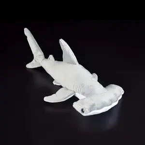 Cute Shark Plush Doll Soft Gray Shark with White Belly Huggable Cuddly Pillow for Boys&Girls Birthday Christmas Gifts Home Decor