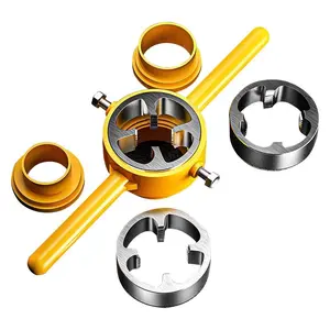6-Piece Ppr Pipe Threader Kit, Plastic Tube Die Tool Set, 4/6/1 Inch Tap Wrench, Ideal Gift for Husband, Men's Plumbing Tools