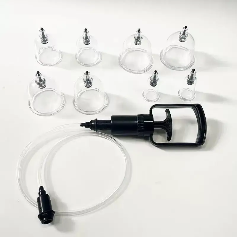 Professional Cupping Therapy Set, 9-Piece Skincare Tools with Manual Pump, Vacuum Suction Cups, Home Full Body Massage Kit, Home Spa Equipment, Ideal Gift, Cupping Treatment Set