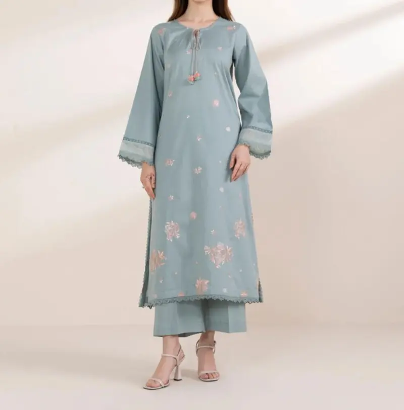 sapphire embroidered unstitched - TikTok Shop