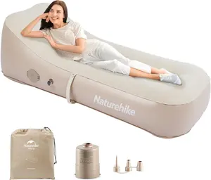 Naturehike Self-Inflating Couch with Built-In Pump, Portable Lounger for Camping, Picnics, and Home Use, Supports up to 330lbs