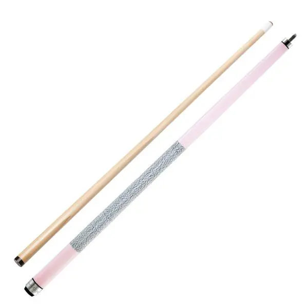 Viper Colours Blush Pink Billiard/Pool Cue Stick, Pro Taper, Adjustable Weight System, Bold Style, Irish Linen Wrap, Leather Tip, Maple Hardwood, Named Watermark, Unique And Vibrant Style, Vivid Colours