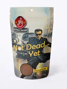 GFY Spices - Not Dead Yet Seasoning (Dark Smoky Tangy Blend with Coarse Sea Salt Blackstrap Molasses & Chipotle for Bold Flavor)