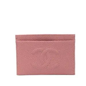 Pre-owned CHANEL Other Small Leather Goods Caviar Card Case