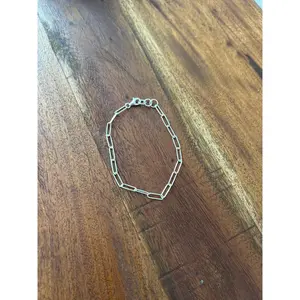 Paperclip Link Bracelet in Silver