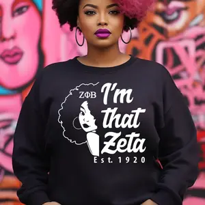 Zeta Phi Beta Sweatshirt. Zeta 1920 Sweatshirt. Zetas, ZPhiB, Finer Women.