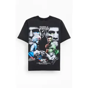 UFC Men's Khabib Vs. McGregor Oversized T-Shirt - Multicolor