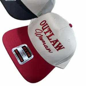 Outlaw Woman Embroidered Trucker Hat | Western Cowgirl Snapback | Vintage Style Cap