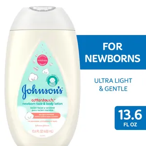 Johnson'S Cottontouch Newborn Baby Face and Body Lotion, 13.6 Oz Johnson & Johnson