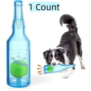 Water Bottle Dog Toy Dog Toys  Ressive Cewers C Squeaky Toys Interactive Chew  Large/Medium/Small D Intere Dog Toys To Keep Tem Bu Cruncnplay Bottle Toy Blue