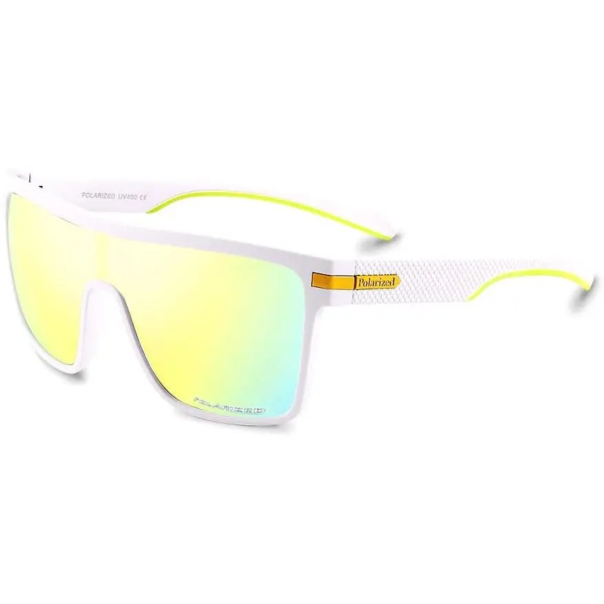 FEISEDY Flat Top TR90 Polarized Sports Men Sunglasses Vintage Square Cycling Running Fishing Golf Hiking Sports Glasses B7034