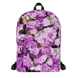 Lavender Flowers Backpack for Women, Girls, and Kids - Perfect for School or Travel
