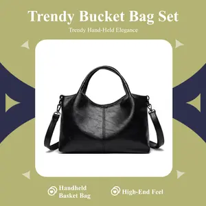 Unique hand-held basket bag for women, trendy new fashion with a high-end feel, bucket bag, shoulder and crossbody bag
