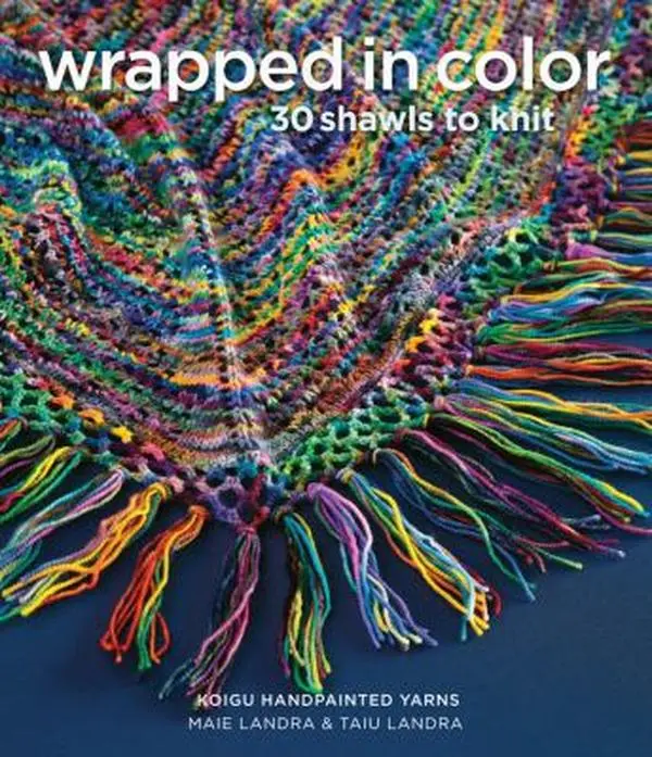 Used Soft Cover Book - Wrapped in Color: 30 Handpainted Scarf Patterns for Knitting with Koigu Signature Yarn (1.03 lbs, Good Condition, English Language, Paperback) by Koigu Wool Designs