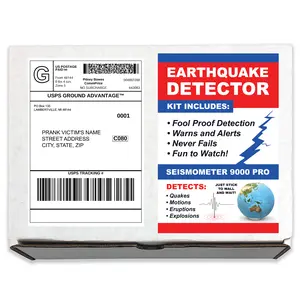 Earthquake Detector Kit Prank Mail Gag Box Sent Directly to your Recipient - 100% Anonymously!