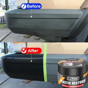 Car Plastic Restorer Back To Black Gloss Car Renovator Car Tire Refurbish Black Shine Agent Rubbers Polish Interior Leather Anti-Aging Fade Resistance Wax Car Detailing Products