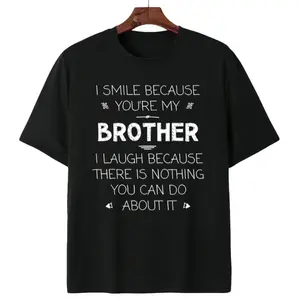 Brother T-Shirt – I Smile Because You Are My Brother Graphic Tee