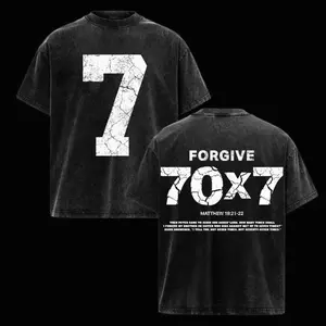 Matthew 18 21 22 Forgive 70x7 Jesus Washed Graphic Tee