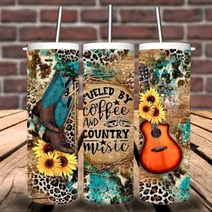 Fuled By Coffee and Country Music Tumbler