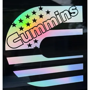 Cummins American Flag Decal Dodge Ram Huge Decal-Dirty Diesel-Ram 1500 2500 3500 - Cummins Diesel Truck decal - Multiple Colors