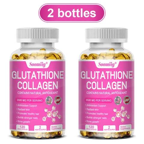 2 Bottle,Soomiig Glutathione Collagen Health Supplement