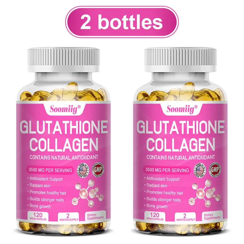 2 Bottle,Soomiig Glutathione Collagen Health Supplement