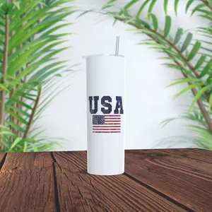 Born Free 20oz Stainless Steel Insulated Tumbler with Straw and Sliding Lid - Perfect for Beverages Hot or Cold Drinkware Flasks Bottles Water Bottles Bottled Portable