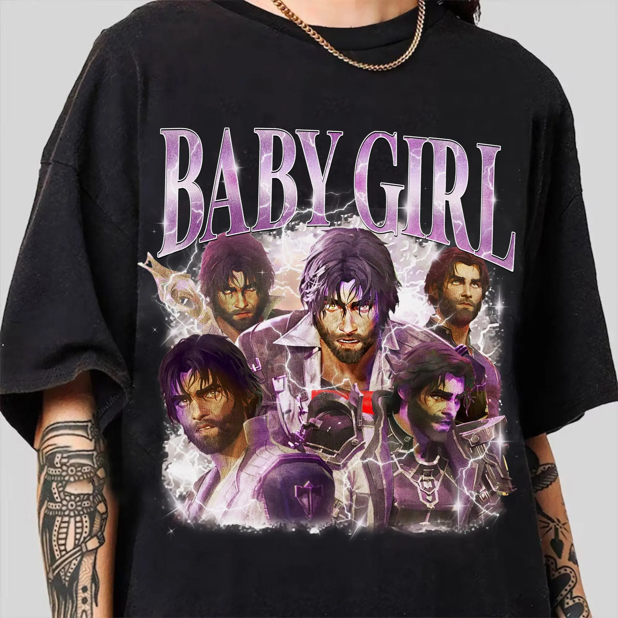 Limited Jayce Arcane Baby Girl Tee, Jayce Arcane Shirt, Jayce Arcane Merch, Pop Culture Shirt, Jayce x Viktor, Arcane, Jaycepfp, Girl Dinner
