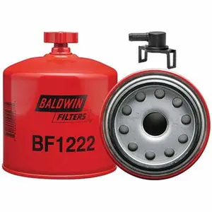 Baldwin Filters Universal Fit Automotive Fuel-Water Separator Element - Manufacturer Part #BF1222, Enables Efficient Fuel/Water Separation, Compatible with Caterpillar 3I1672, Ford E8TZ-9N184-A, GMC 25014578, Hastings FF1039, International, Wix 33417