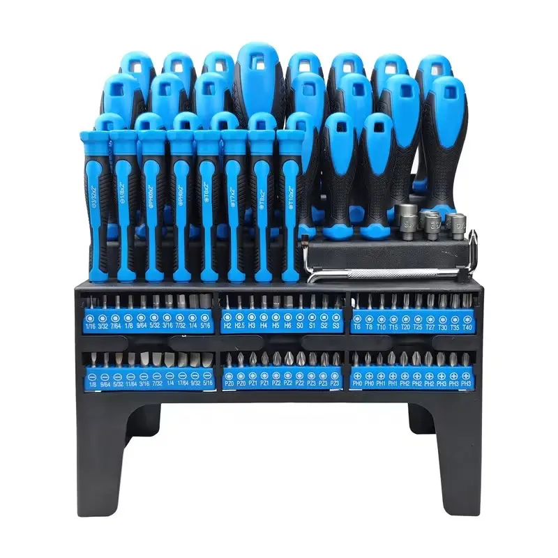 100/125-Piece Precision Screwdriver Set, Magnetic Insulated Screwdriver Tools for Electronics and Auto Repair, DIY Repair Tool Kit with Storage Rack