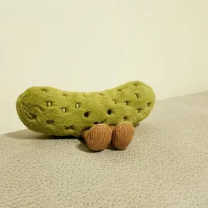 JC Cute Pickle Fun Stuffed Plush Toys Comfort Soothing Doll Exquisite Ornament Pillow Home Decorations Kawaii Girl Surprise Gift