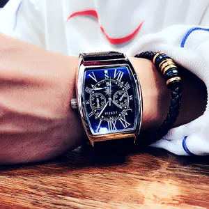 2025 New Wine Barrel Shaped Belt Quartz Watch fashion Accessories Popular Calendar Waterproof Watch Unisex Holiday Gift