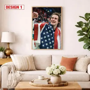 Premium USA Hockey Championship Collection Poster, Sports Fan Wall Decor - Multiple Sizes (No Frame)