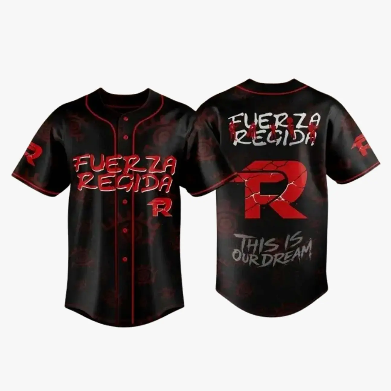 Fuerza Regida ‘This Is Our Dream’ 2026 Stadium Tour Official Baseball Jersey Fan Outfit Unisex Casual Top