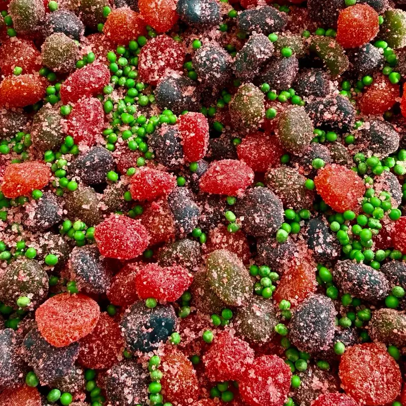Sour Watermelon Gushers - Bold Tart & Sweet Candy Treat - Kosher Parve - 7 OZ Jar - Perfect for Unique Snacking Experience trending sour candy