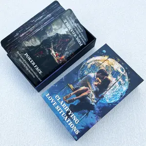 Clarifying Love Situations Truths Oracle Cards, Twin Flames Soulmates Relationship Romance Love Messages Oracle Deck, Shadow Work Oracle Deck, Card Deck Box