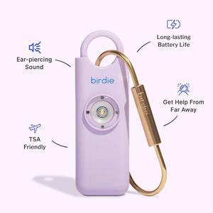 She’s Birdie–The Original Personal Safety Alarm for Women by Women–Loud Siren, Strobe Light and Key Chain in a Variety of Colors