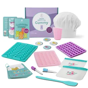 Tovla Jr. Ultimate Gummy-Making Kit for Kids - Real Tools, Easy-to-Follow Recipe, Teaches Planning & Life Skills