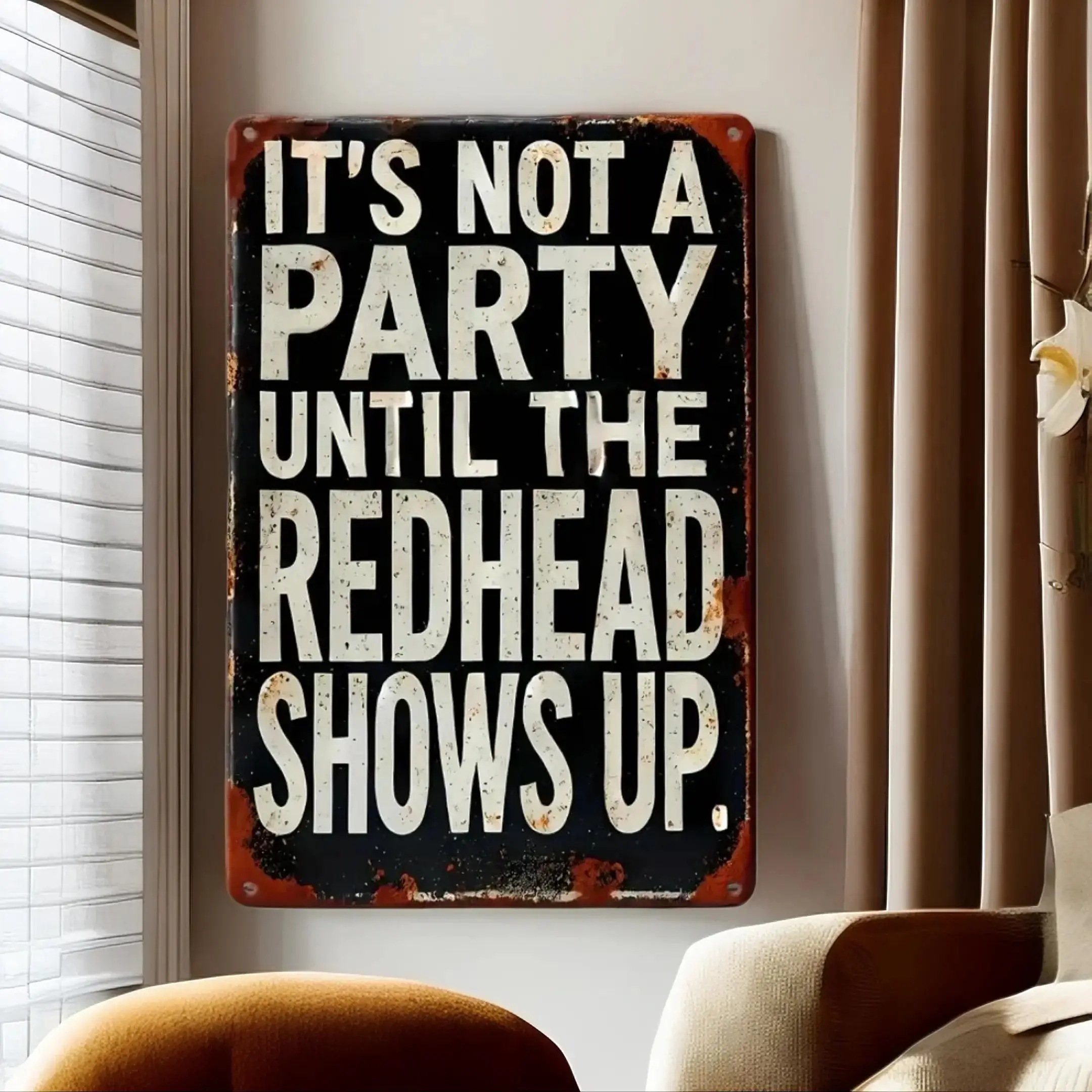 Vintage Humor Metal Sign, Waterproof Wall Decor, Wall Art for Home Living Room Bedroom Bar Coffee Shop, Home Decoration, Outdoor Decor, Signage, Home