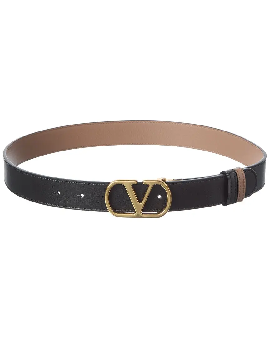 Valentino Vlogo Signature Reversible Leather Belt