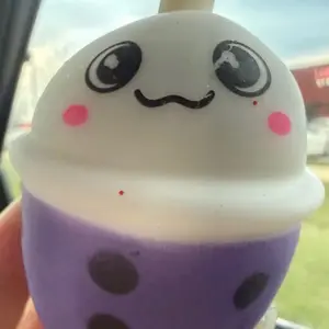 Boba drink squishy stress relief toy colors vary