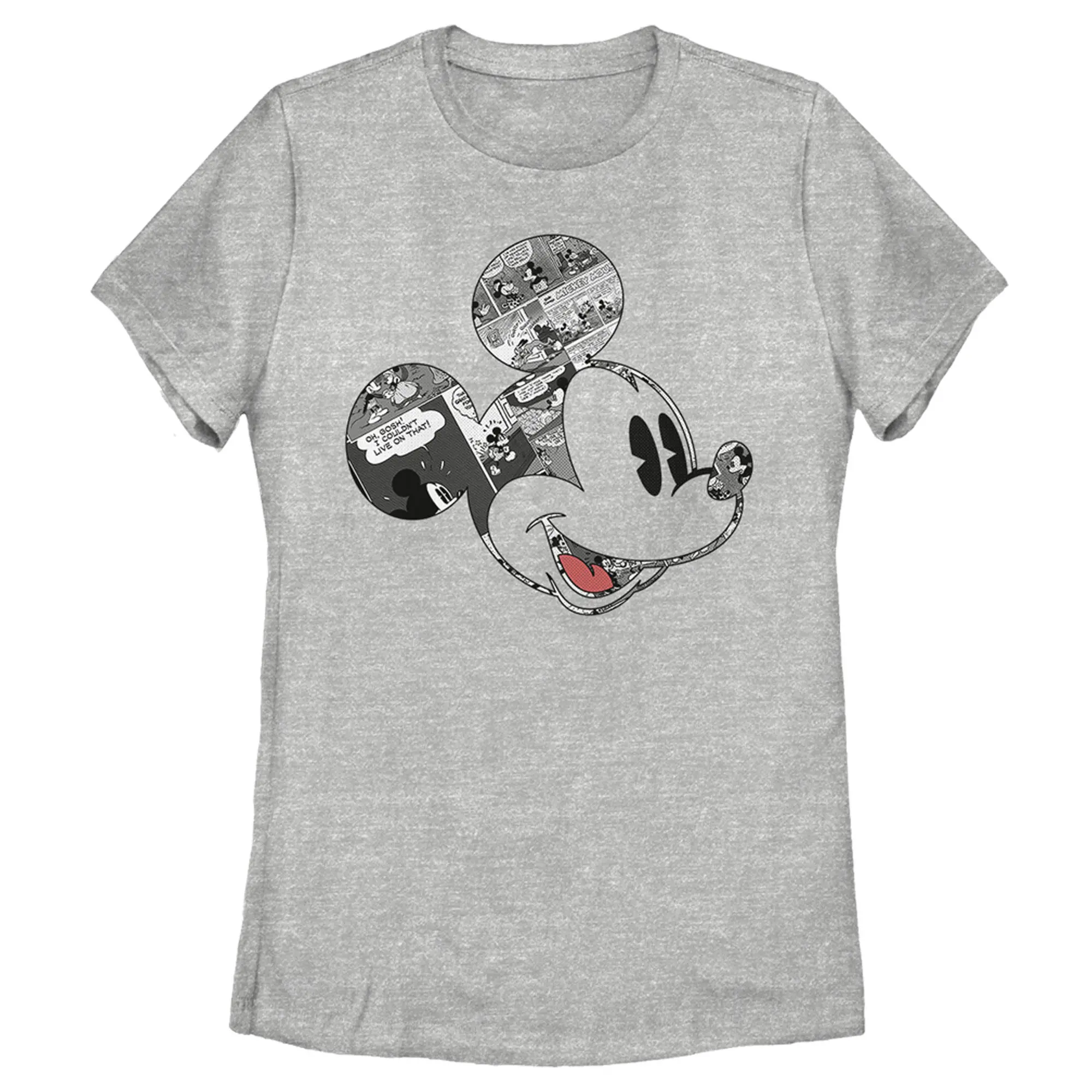 Women's Mickey & Friends Comic book Mickey Mouse Face T-Shirt
