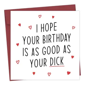1pc Funny Birthday Card for Boyfriend - Funny Dad Card - Hilarious Gift for Husband Him Partner Lover - Naughty Birthday Card for Men With Envelope, Perfect for Birthday Celebration